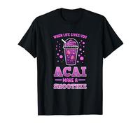 When Life Gives You Acai Make A Smoothie Vegan Superfood T-Shirt