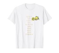 When Life Gives You Lemons Ask for Salt and Tequila Value Graphic T-Shirt, Men, White, S
