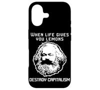 When life gives you lemons destroy capitalism Karl Marx Meme Case for iPhone 17