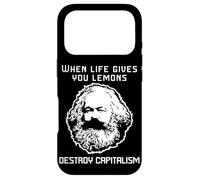 When life gives you lemons destroy capitalism Karl Marx Meme Case for iPhone 17 Pro