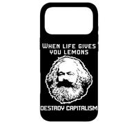 When life gives you lemons destroy capitalism Karl Marx Meme Case for iPhone 17 Pro Max