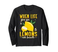 When Life Gives You Lemons Make Lemonade Optimism Positivity Long Sleeve T-Shirt