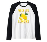 When Life Gives You Lemons Make Lemonade Optimism Positivity Raglan Baseball Tee