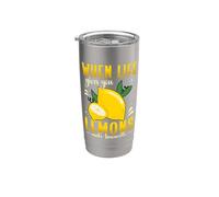 When Life Gives You Lemons Make Lemonade Optimism Positivity Stainless Steel Insulated Tumbler