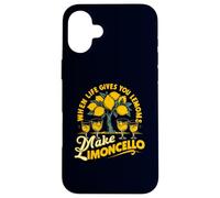 When Life Gives You Lemons Make Limoncello Retro Vintage Case for iPhone 16 Plus