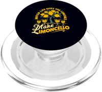 When Life Gives You Lemons Make Limoncello Retro Vintage PopSockets PopGrip for MagSafe