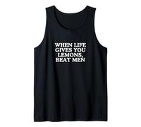 When Life Gives You Lemons Unhinged Funny Gen Z Raunchy Meme Tank Top