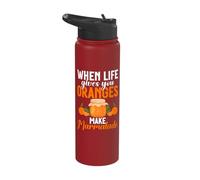 When Life Gives You Oranges Make Marmalade Stainless Steel Insulated Water Bottle
