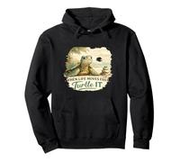When Life Moves Fast Turtle It Funny Zen sea animal Graphic Pullover Hoodie