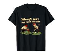 When Life Sucks Make a Quick Three-Putt Golf Humor T-Shirt