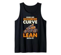 When Life Throws A Curve Lean Into It Rider Tank Top