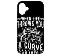 WHEN LIFE THROWS YOU A CURVE LEAN INTO IT Case for iPhone 16 Plus