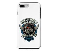 When Life Throws You A Curve Lean Into It Motorcycle Rider Case for iPhone 7 Plus/8 Plus