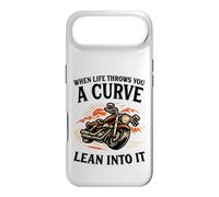 When Life Throws You A Curve Lean Into It Motorcycle Rider Case for iPhone Air