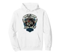 When Life Throws You A Curve Lean Into It Motorcycle Rider Pullover Hoodie