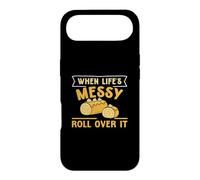 When Life's Messy Roll Over It Funny Swiss Roll Dessert Fans Case for iPhone Air