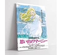 When Marnie Was There Japanese Anime Poster Reproduction Canvas Wall Art Print Picture - 8 inch wide x 12 inch high (Frame Depth 30mm)