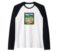 When Nothing Goes Right Go Left Retro Graphic Raglan Baseball Tee