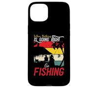 When Nothing Is Going Right Go Fishing Funny Angler Fisher Case for iPhone 15 Plus