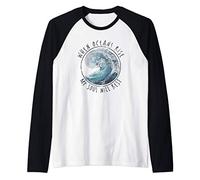 When Oceans Rise My Soul Will Rest Christian Raglan Baseball Tee