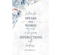 When she speaks her words are wise 6x9 journal