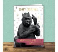 When Some Wishes You Merry Christmas - Foiled Rude Christmas Card