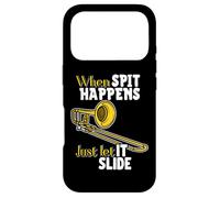 When Spit Happens Just Let It Slide Funny Band Nerd Humor Case for iPhone 17 Pro