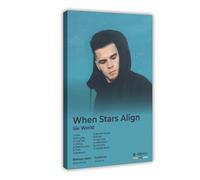 When Stars Align Rapper Sik World Album Fan Gifts Music Poster Canvas Poster Bedroom Decor Landscape Office Room Decor Gift 24x36inch(60x90cm)