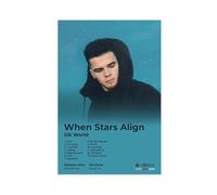 When Stars Align Rapper Sik World Album Fan Gifts Music Poster Canvas Poster Wall Art Decor Print Picture Paintings for Living Room Bedroom Decoration 24x36inch(60x90cm)