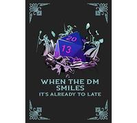 When The DM Smiles: Tabletop Gaming Notebook: D20 Blank Line And HEX Grid For Tabletop RPG Gaming