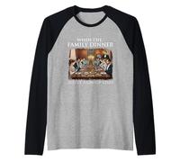 When The Family Dinner is Just A Group Chat - Sarcastic Joke Raglan Baseball Tee