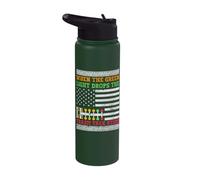 When The Green Light Drops The Trash Talk Stops Stainless Steel Insulated Water Bottle