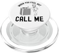 When the ladies get hot they call me, Funny HVAC Technician PopSockets PopGrip for MagSafe