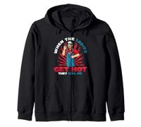 When The Ladies Get Hot They Call Me - Hvac Tech Zip Hoodie