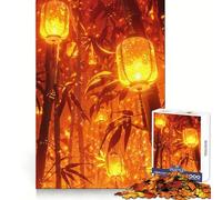 When The Lantern Light Jigsaw Puzzles for Adults 1000 Piece Mental Exercise Mindful Leisure Snug Lock (38x26cm)