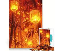 When The Lantern Light Jigsaw Puzzles1000 Pieces Recall Skill Fun Professional Grade Cutting Thoughtful Gift for Mind Activity (50x75cm)