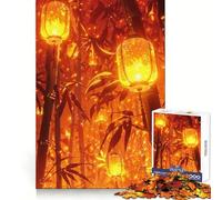 When The Lantern Light Teenager Jigsaw Puzzles 1000 Pieces Memory Power Soothing Hobby Seamless Fit Cozy Xmas Gift (38x52cm)