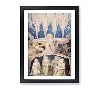 When The Morning Stars Sang Together Butts Set By William Blake Classic Painting Framed Print | A4 Black Framed Wall Art | Ready to Hang | Classic Space Picture | Living Room Bedroom Lounge Office