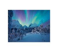 When the Northern Lights dance，Jigsaw Puzzles for Adults 1000 Piece Jigsaw Puzzles for Adult Educational Game Challenge Toy 1000 Pieces Puzzle for Adults Kids.Educational Games （50x70cm）-A68
