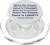 'When the People Fear the Government There is Tyranny...' PopSockets PopGrip for MagSafe