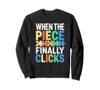 When The Piece Finally Clicks Puzzle Solver Graphic Sweatshirt
