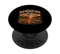When The Red River Flows Take The Dirt Road Offroad Living PopSockets Adhesive PopGrip