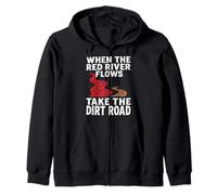 When The Red River Flows Zip Hoodie