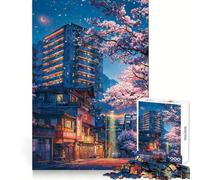 When The Sakura Bloom Teenagers 1000 Piece Jigsaw Puzzle Focus Training Leisure Activity Tight Join Thoughtful Gift (50x75cm)