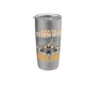 When The Storm Hits We Roll Out Lineman Power Stainless Steel Insulated Tumbler