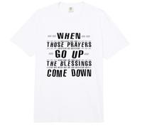 When Those Prayers GO UP, THE Blessings Come Down Comfort Colors Adult Heavyweight T-Shirt