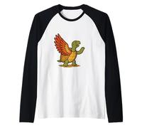When Turtle Grew Feathers Native American Tale Raglan Baseball Tee