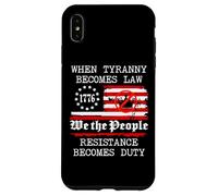 When Tyranny Becomes Law Resist Flag No Kings in America USA Case for iPhone XS Max