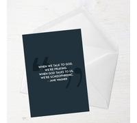 When We Talk To God Greetings Card - Standard Card