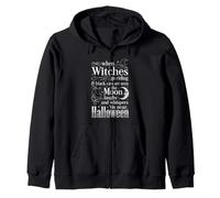 When Witches Go Riding -Fun Witchcraft Halloween Women Witch Zip Hoodie